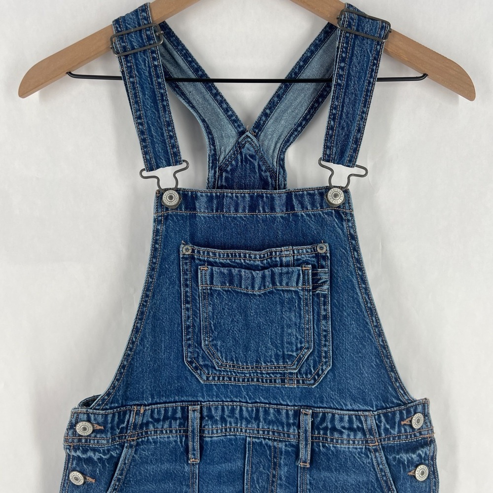 American Eagle Outfitters Real Good Cargo Overall Dress Womens XS‎ Blue Denim - Picture 3 of 15